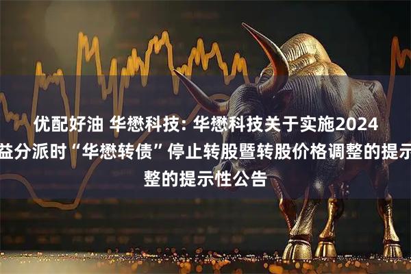 优配好油 华懋科技: 华懋科技关于实施2024年度权益分派时“华懋转债”停止转股暨转股价格调整的提示性公告